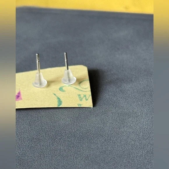 Clay 🍋🟩Green Lime Slice Stud Earrings - Picture 3 of 3